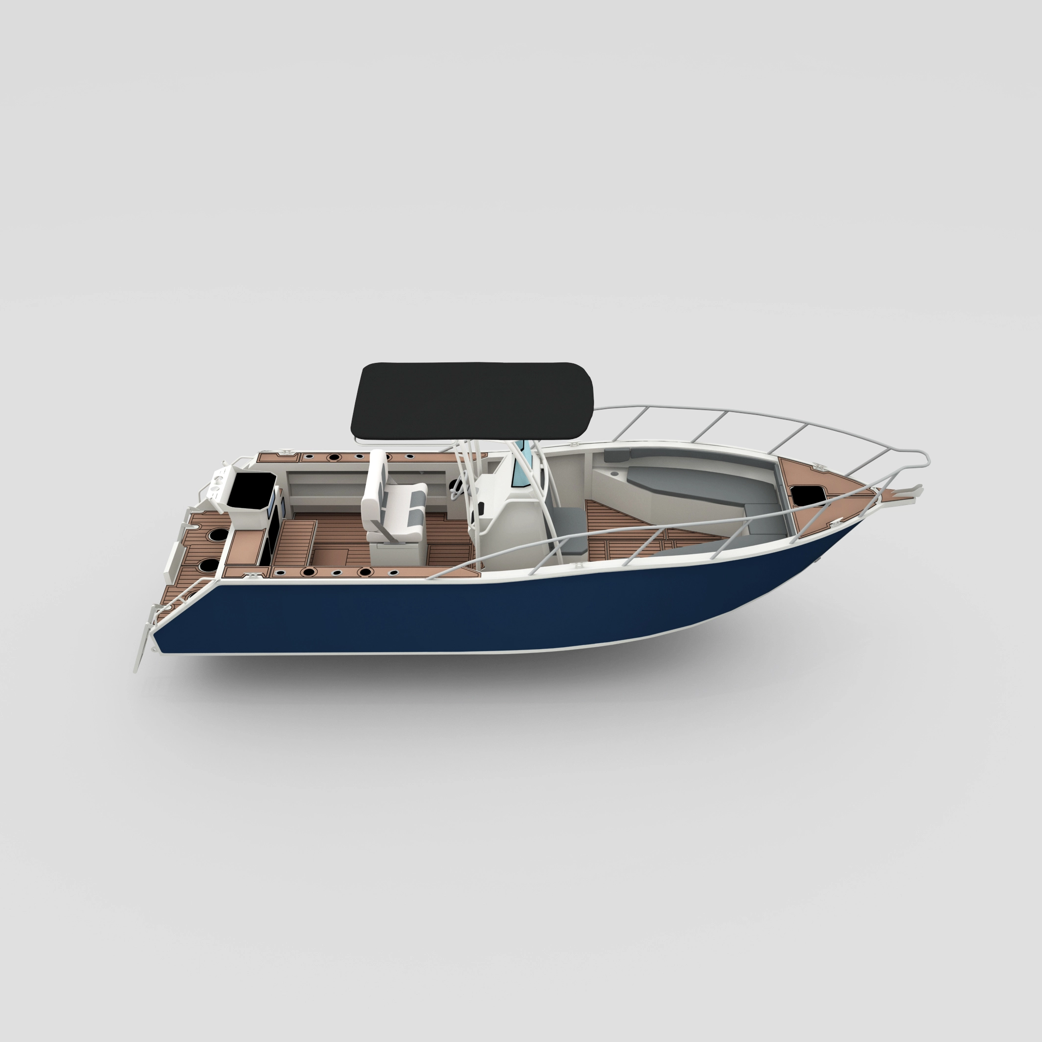 Profisher 750 Aluminum Center Console Console Рыбалка лодки