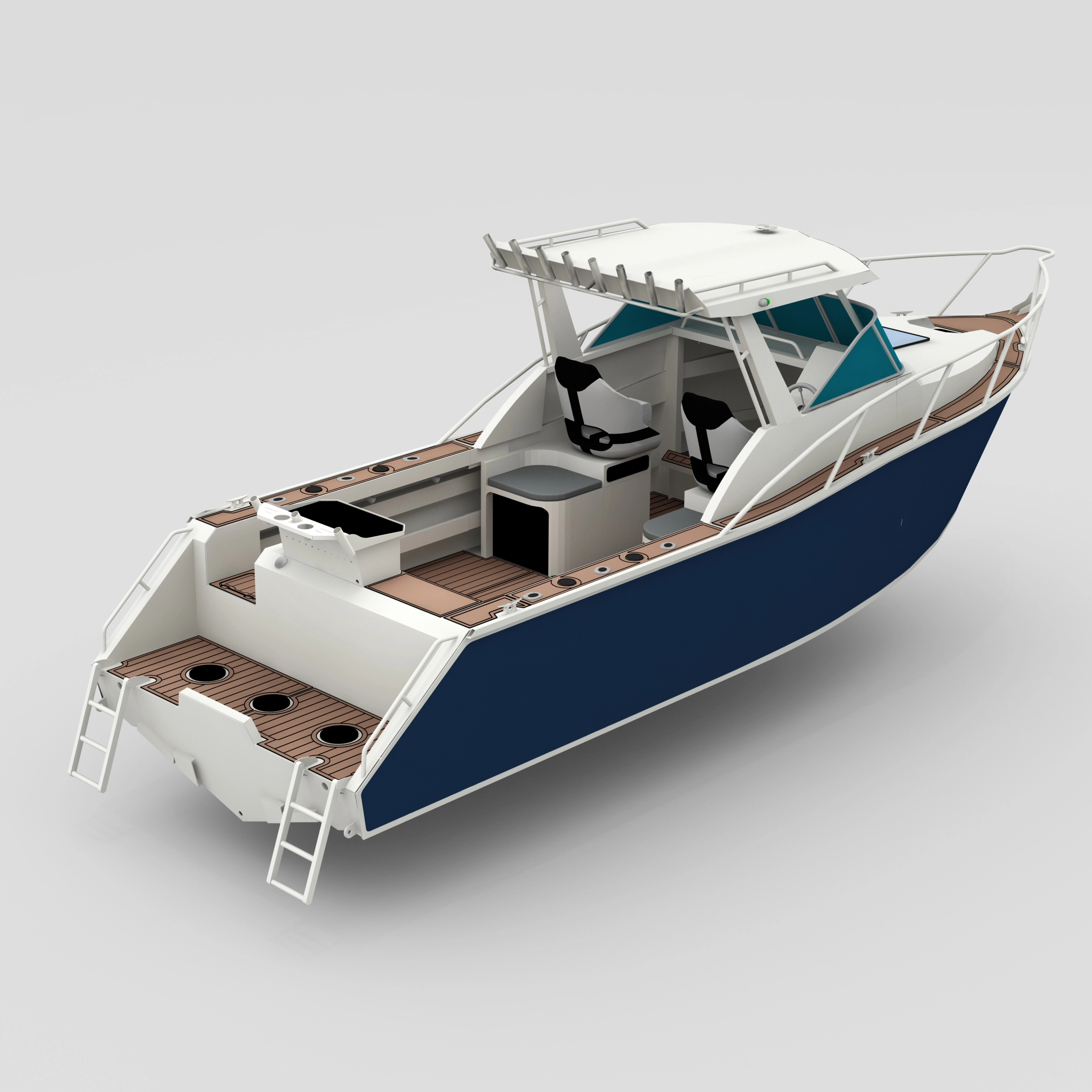 Profisher 750 алюминиевая кабинка лодка кабины