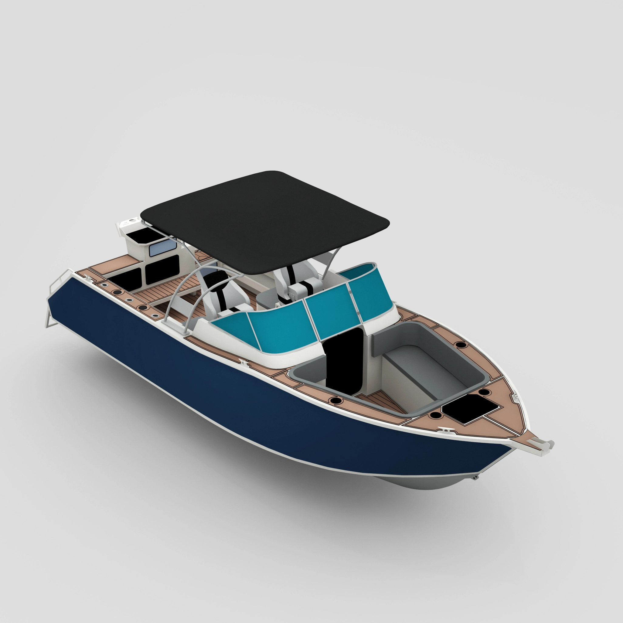 Profisher 750 BowriderBlack Алюминиевая рыбацкая лодка