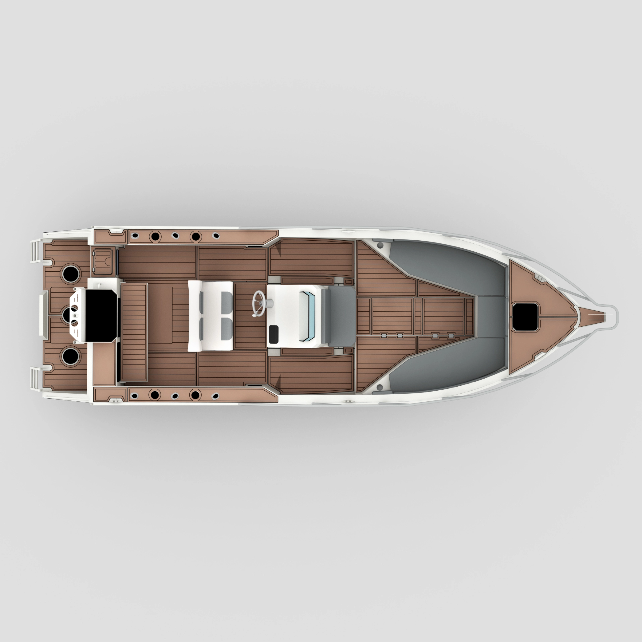 Profisher 750 Aluminum Center Console Console Рыбалка лодки