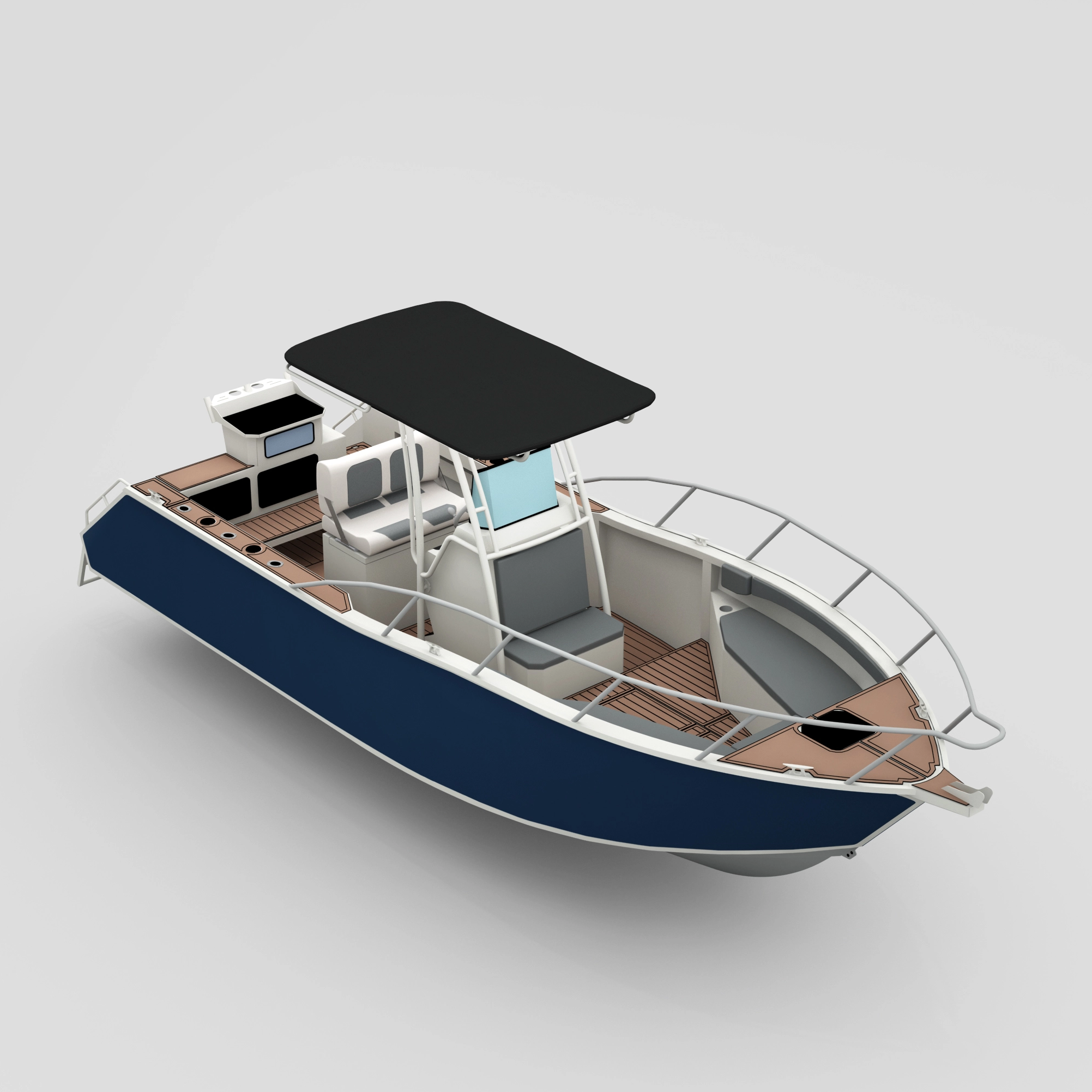Profisher 750 Aluminum Center Console Console Рыбалка лодки
