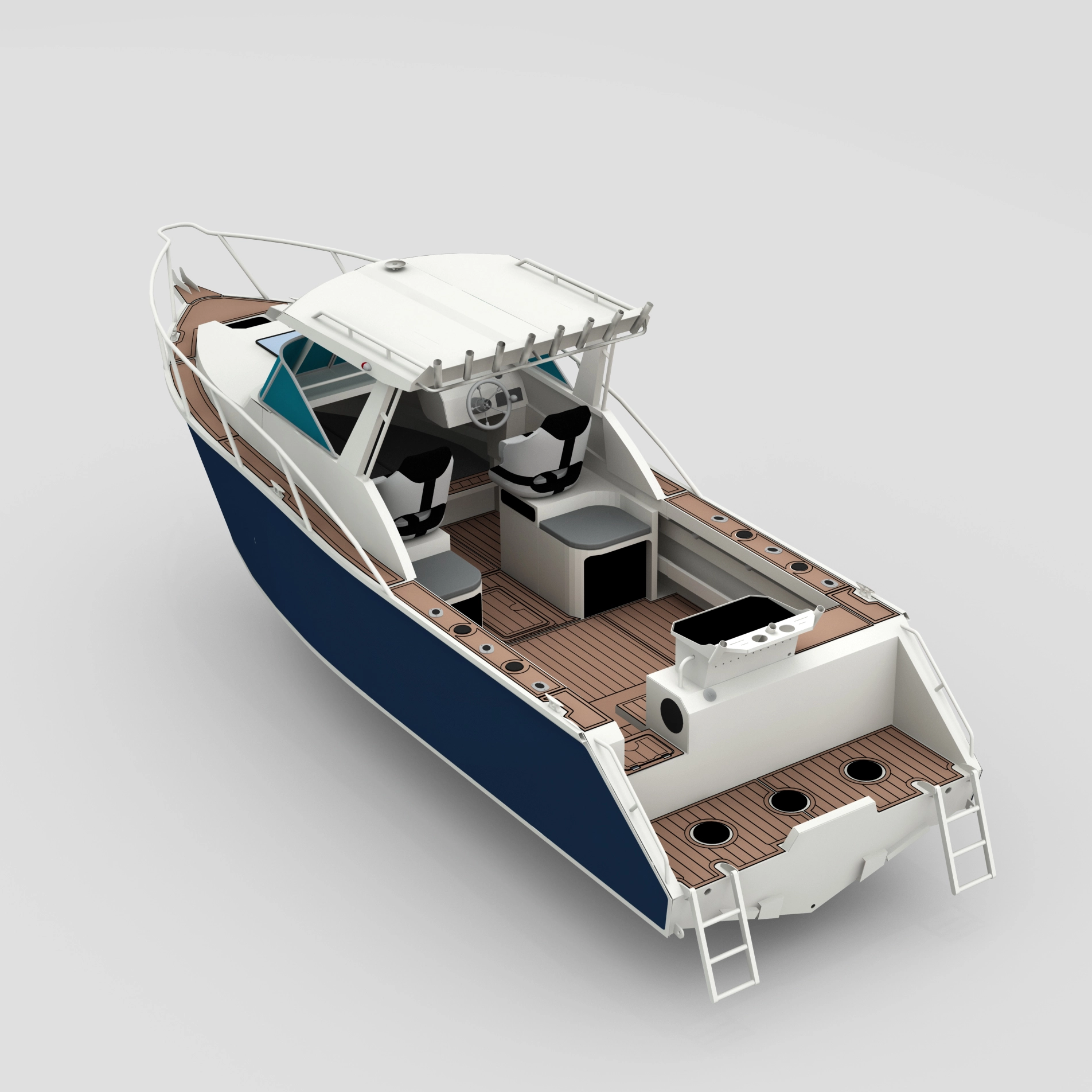 Profisher 750 алюминиевая кабинка лодка кабины