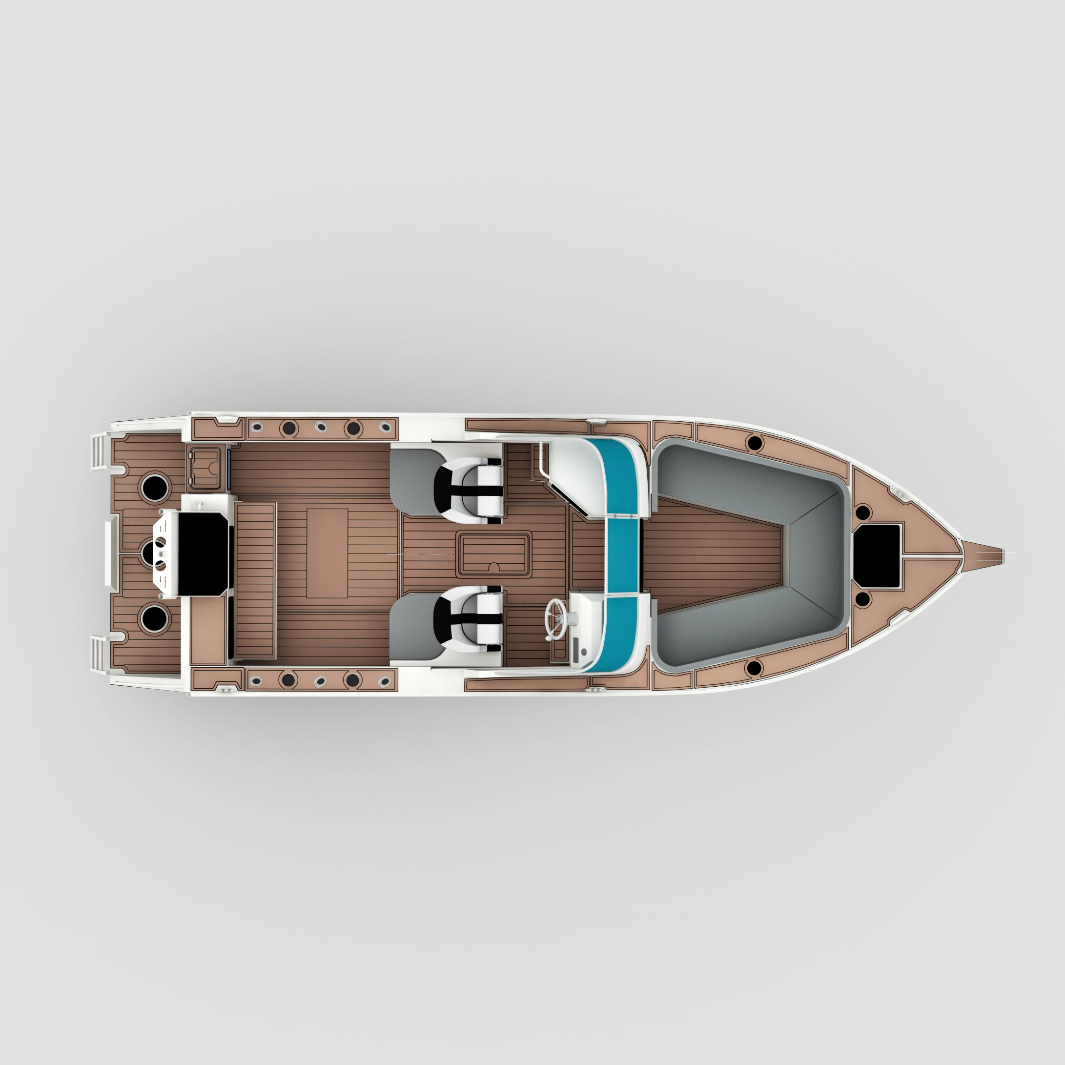 Profisher 750 BowriderBlack Алюминиевая рыбацкая лодка