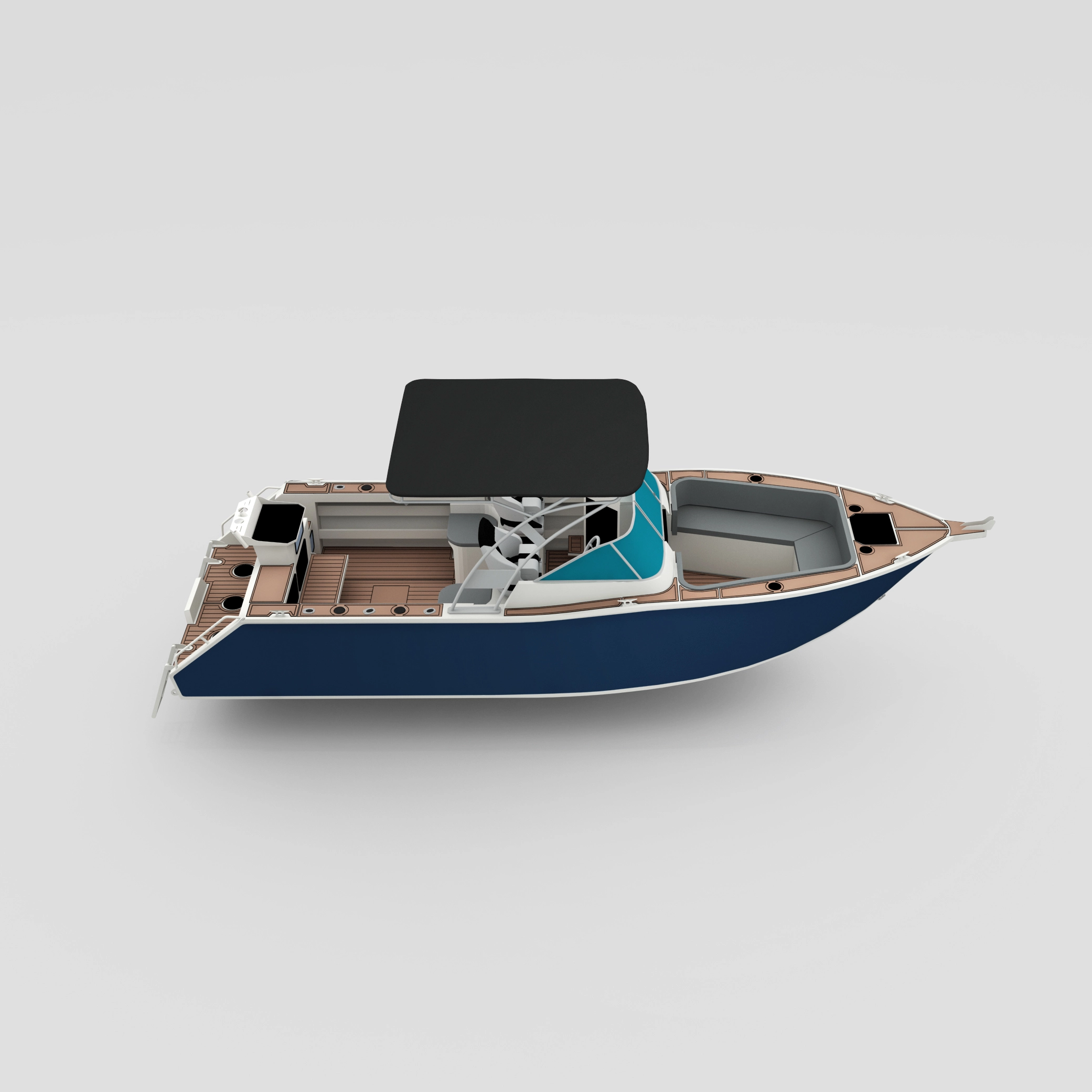 Profisher 750 BowriderBlack Алюминиевая рыбацкая лодка